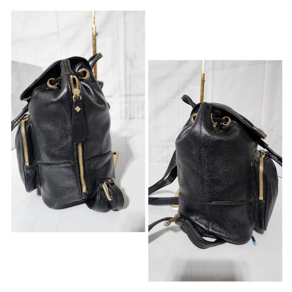 Authentic MCM Vintage Leather Backpack Black - Picture 10 of 11